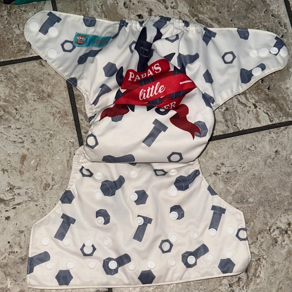 ALVA Baby 4 Cloth Diapers Training Pants & 9 Inserts Set - Picture 4 of 10